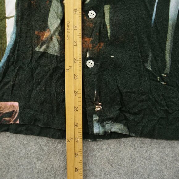 Pulp Fiction Ripple Junction Shirt Mens Small Black Graphic Print Button Up - Picture 9 of 15